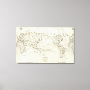 Toile Carte mondiale 9
