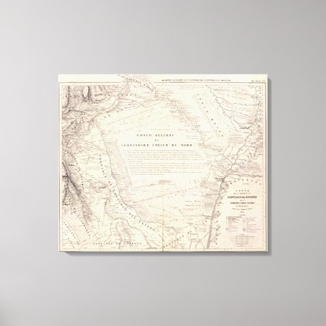 Toile Carte, Province de Santiago del Estero (Recto)