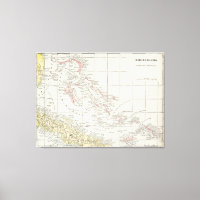 Carte vintage des Bahamas (1901)