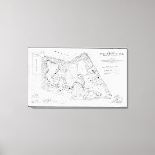 Toile Carte vintage du parc Prospect (1901)