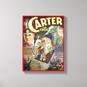 Toile Carter la grande affiche vintage reconstituée de