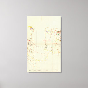 Toile Cartes de mine de Comstock numéro V