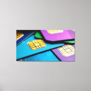 Toile Cartes SIM colorées