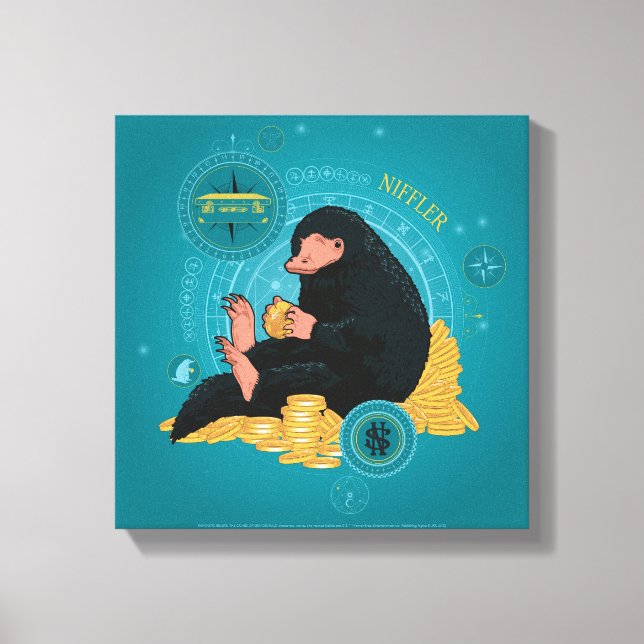 Toile Carton NIFFLER™ Avec Pièces D'Or (Recto)