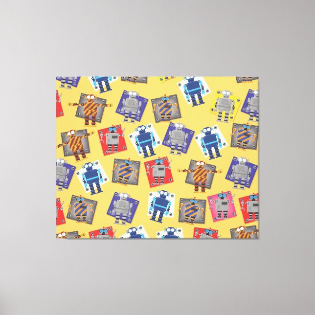 Toile Cartoon robotique mécanique (Recto)