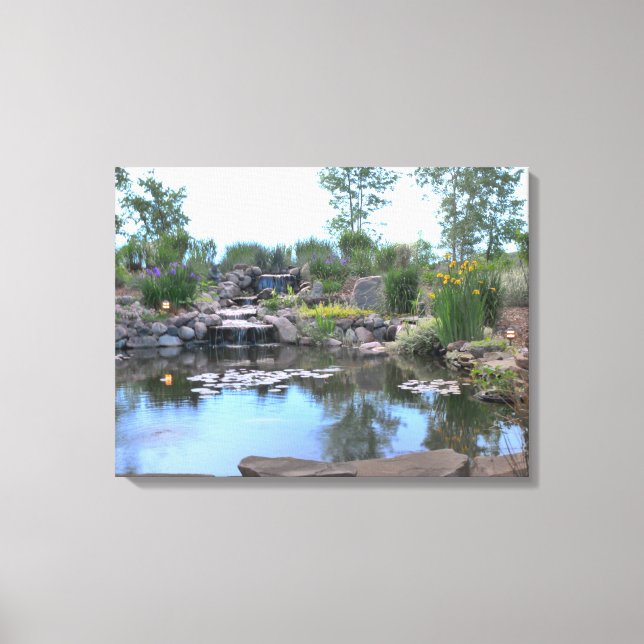 Toile Cascade à 3 niveaux Koi Pond Canvas (Recto)