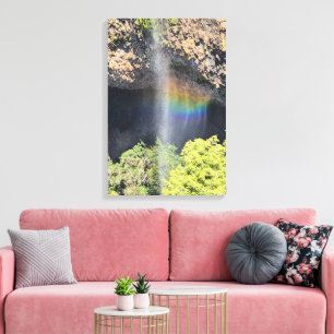 Toile Cascade arc-en-ciel