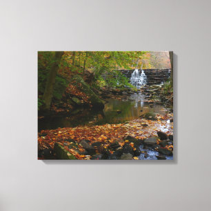Toile Cascade automnale et Creek Pennsylvania Nature