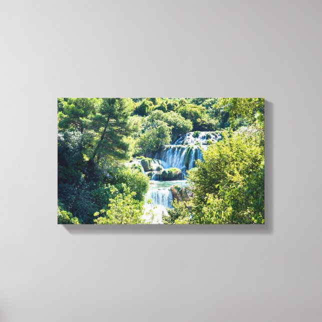 Toile Cascade dans le Parc national de Krka - Dalmatie,  (Recto)