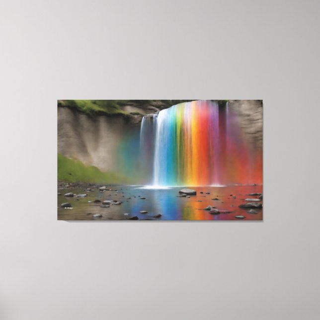 Toile Cascade Rainbow (Recto)