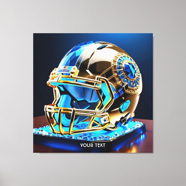 Toile Casque bleu de football Imaginaire mignon (Recto)