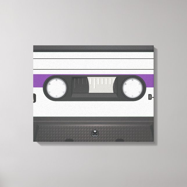 Toile Cassette Audio - Violet (Recto)