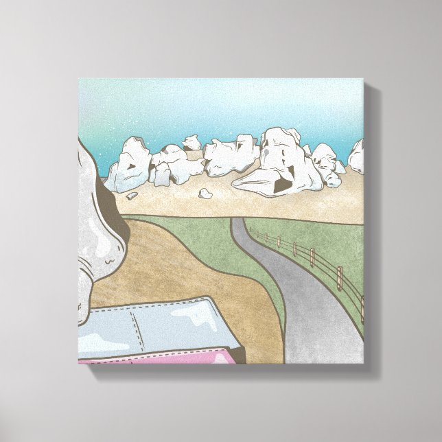 Toile Castle hill bouldering Nouvelle-Zélande (Recto)