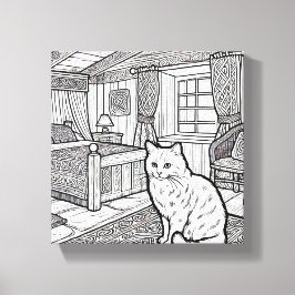 Toile Cat gras et facile #11