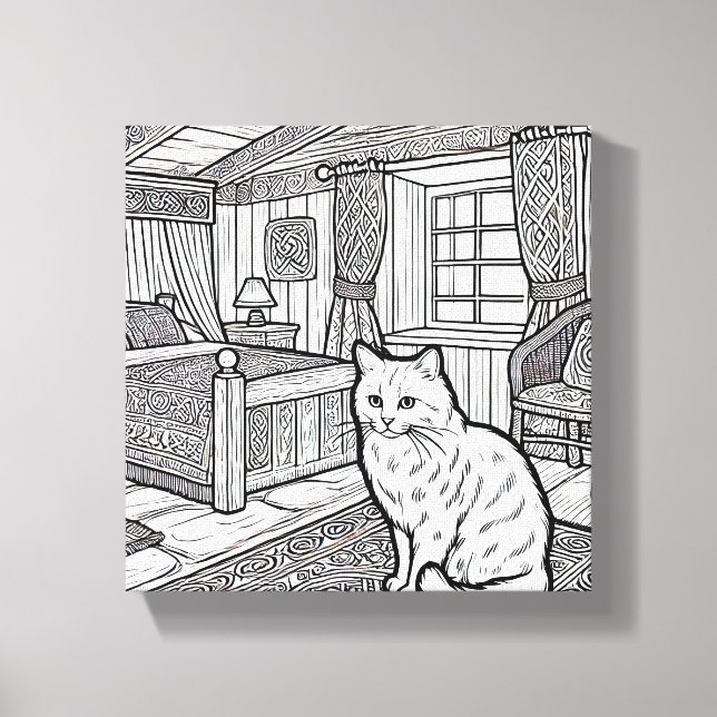 Toile Cat gras et facile #11 (Recto)