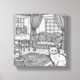 Toile Cat gras et facile #20