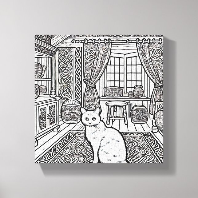 Toile Cat gras et facile #21 (Recto)