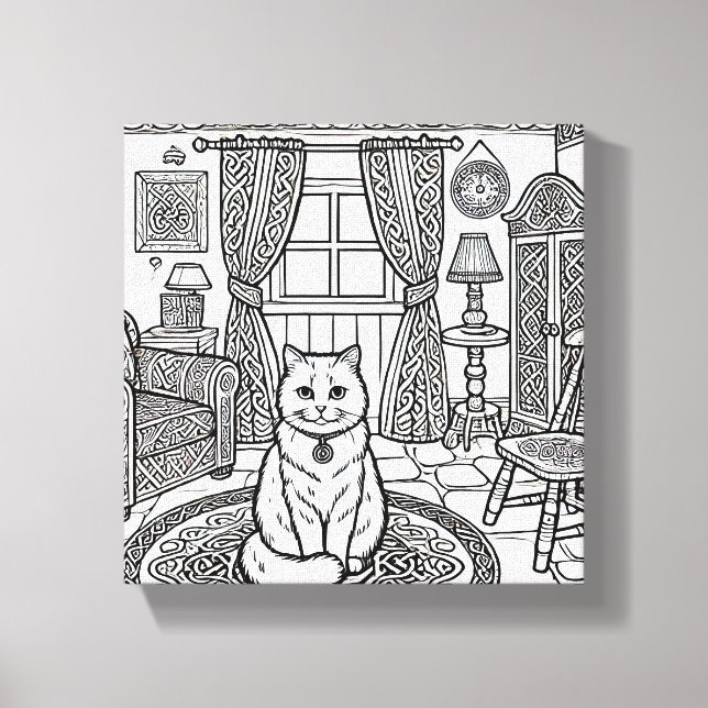 Toile Cat gras et facile #7 (Recto)