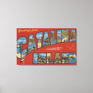 Toile Catalina Island, Californie - Scène aux grandes le