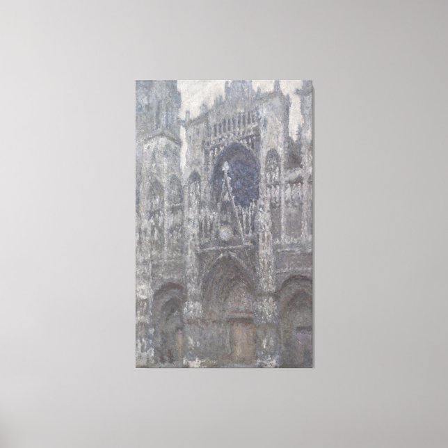 Toile Cathédrale à Rouen Portal Gris Météo par Monet (Recto)