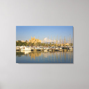 Toile Cathédrale et marina, Palma, Mallorca, Espagne