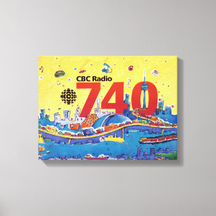 Toile CBC Radio 740 - 1980 promo graphique