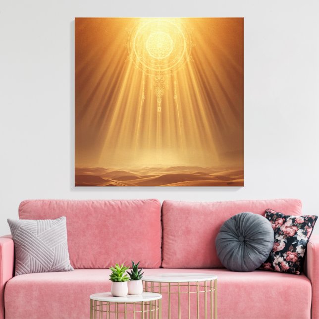 Toile Celestial Harmony Gateway Boho Wall Art | Sacred  (Insitu(Salon))