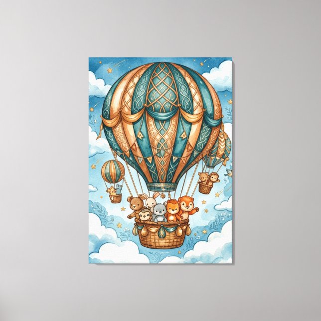 Toile Celestial Hot Air Balloon Adventure (Recto)