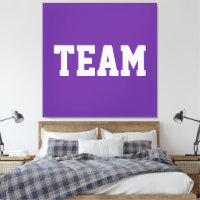 Centre Athlétique ÉQUIPE Texte Blanc Sur Violet Ro