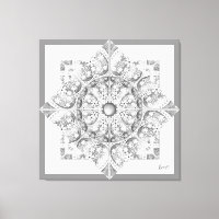 Céramique gris dentelle