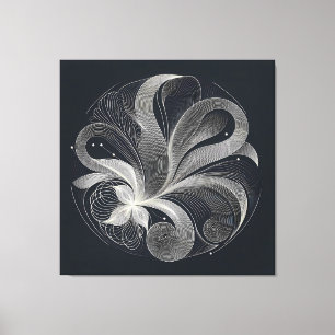 Toile Cercle de flux en filigrane