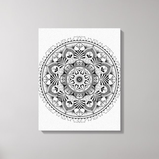 Toile Cercle Mandala 6 (Recto)