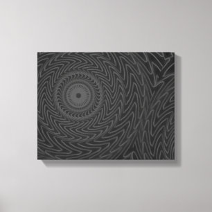 Toile Cercles de charbon motif
