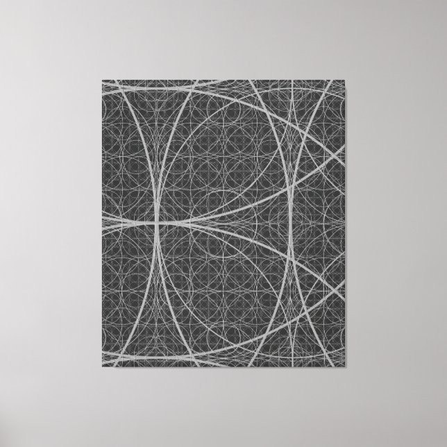 Toile Cercles de géométrie sacrés Fleur de vie (Recto)