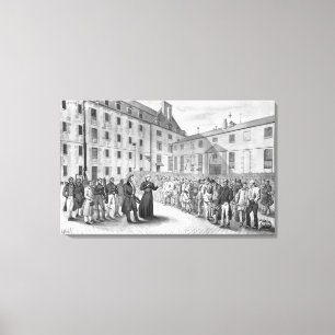 Toile Cérémonie avant le départ des condamnés
