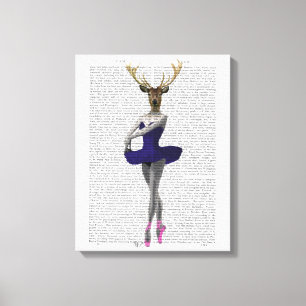 Toile Cerf de Ballerina en bleu