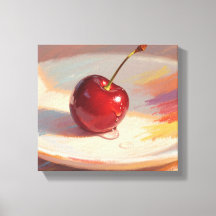 Cerise pastel à l'huile