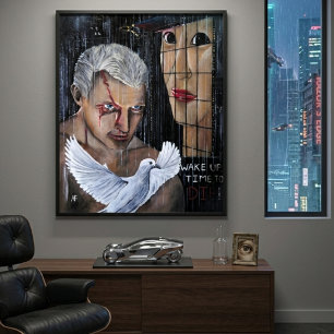 Toile C'est l'heure de mourir ! Peinture d'Alfred Fox