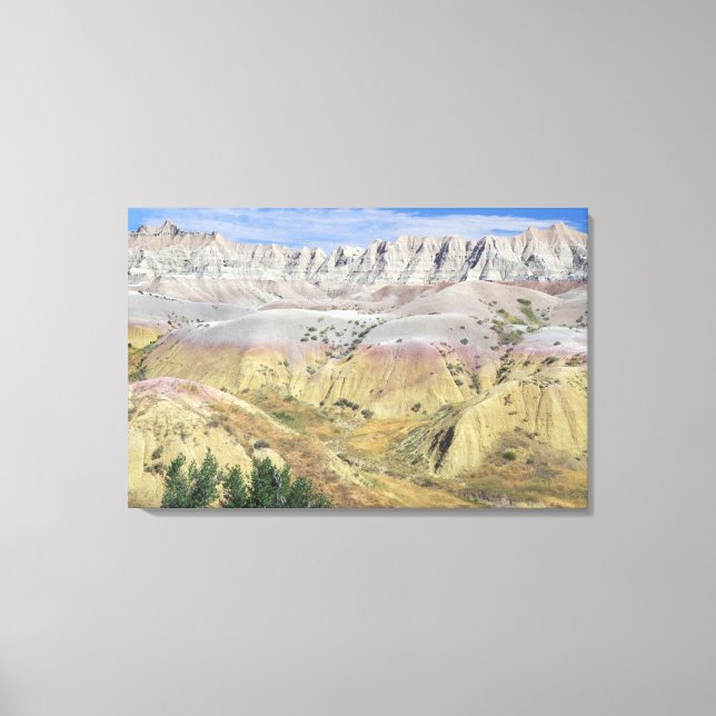 Toile Cette vallée du parc national des Badlands compren (Recto)