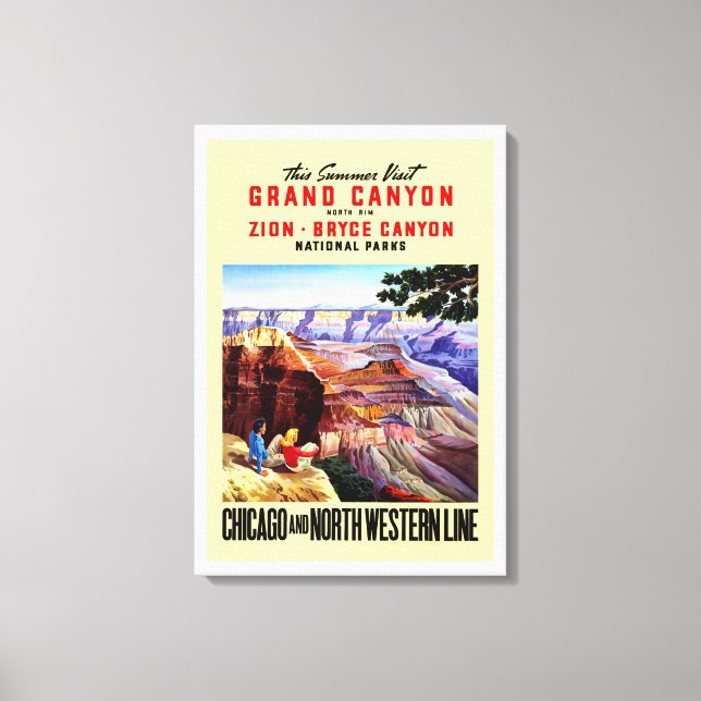 Toile Cette Visite Été Du Grand Canyon (Recto)