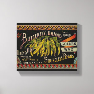 Toile Chaîne Étiquette de haricot Vegetable Pays