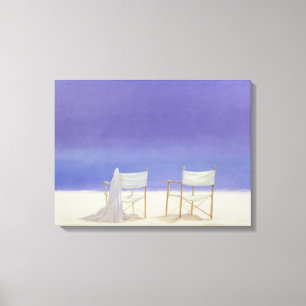 Toile Chaises sur la plage 1995