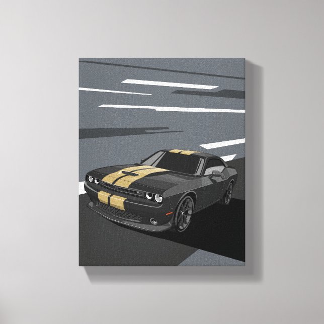 Toile Challenger Noir (Recto)