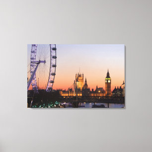 Toile Chambres du Parlement et de l'oeil de Londres