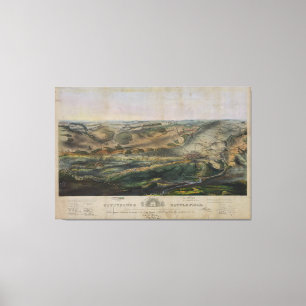 Toile Champ de bataille de Gettysburg par John Bachelder