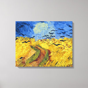 Toile Champ de blé de Van Gogh peinture impressionniste