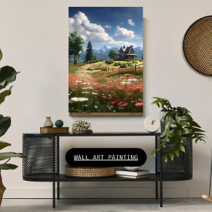 Toile Champ de Fleurs Sauvages Canvas Art