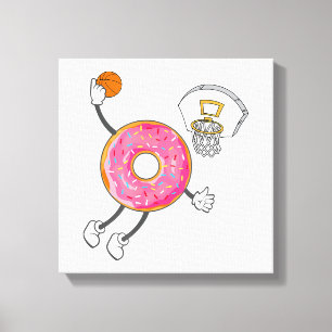 Toile Champ de nourriture Dunking Donut Hole