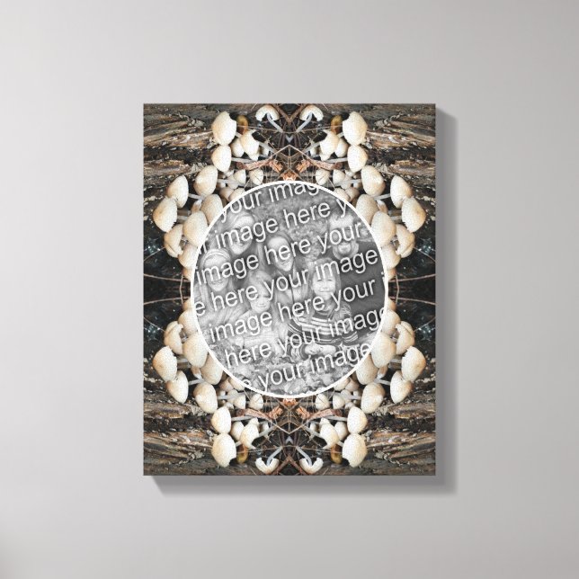 Toile Champignons sauvages blancs Créez votre propre pho (Recto)