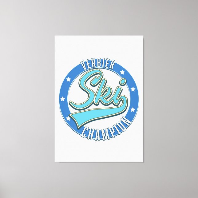 Toile Champion de ski de Verbier (Recto)
